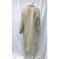 Giorgio Armani Jacket/Coat Wool in Cream