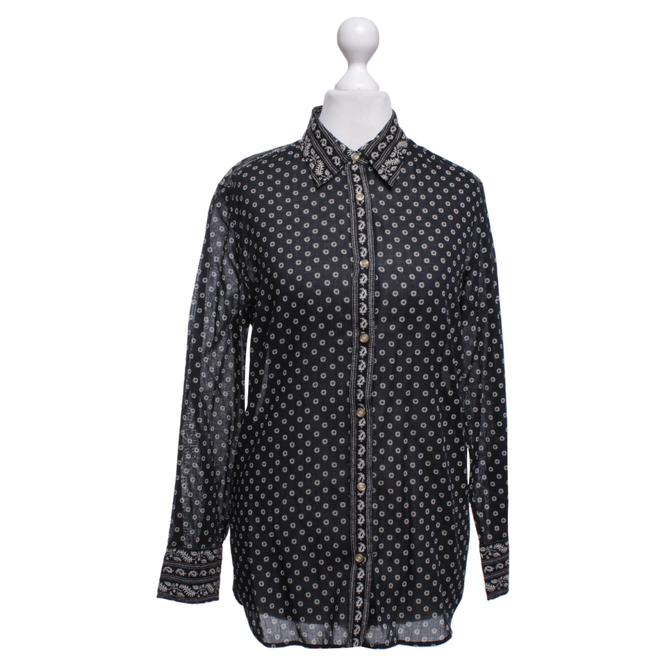 Isabel Marant Etoile Shirt blouse in black / beige
