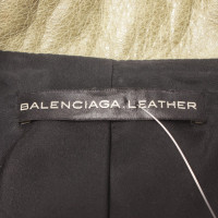 Balenciaga Veste/Manteau en Cuir en Olive