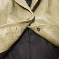 Balenciaga Jacket/Coat Leather in Olive