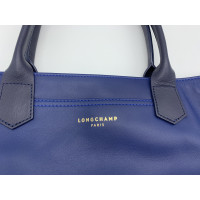 Longchamp Tote bag Leer in Blauw