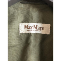Max Mara Blazer in Cotone in Verde oliva