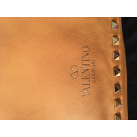 Valentino Garavani Rockstud Tote Bag Leather in Orange