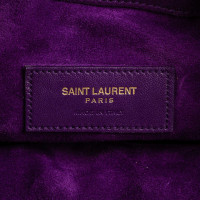 Yves Saint Laurent Sac à bandoulière en Daim en Violet