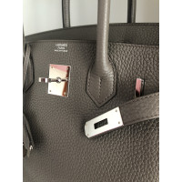 Hermès Birkin Bag 30 aus Leder in Grau