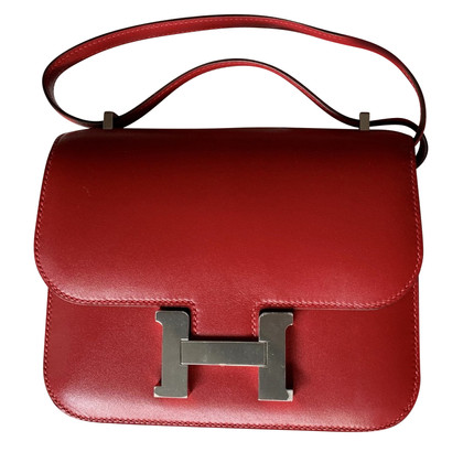 Hermès Constance Mini 18 Leather in Red