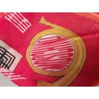 Moschino Schal/Tuch aus Baumwolle in Rot