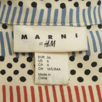 Marni For H&M Blusa in seta con motivo geometrico