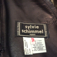Sylvie Schimmel Jacke/Mantel aus Leder in Schwarz