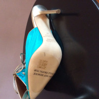 Malone Souliers Pumps/Peeptoes Leather in Turquoise