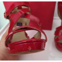 Jimmy Choo For H&M Sandals Patent leather in Red