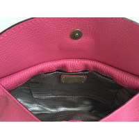 Salvatore Ferragamo Clutch Bag Leather in Pink