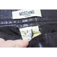 Moschino Hose aus Leder in Braun