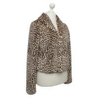 Velvet Faux fur jacket with pattern
