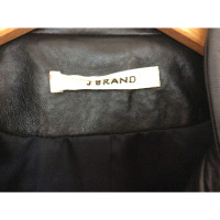 J Brand Jacke/Mantel aus Leder in Schwarz