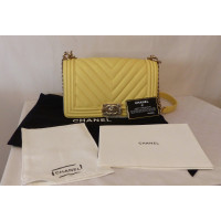 Chanel Boy Bag Leather in Yellow