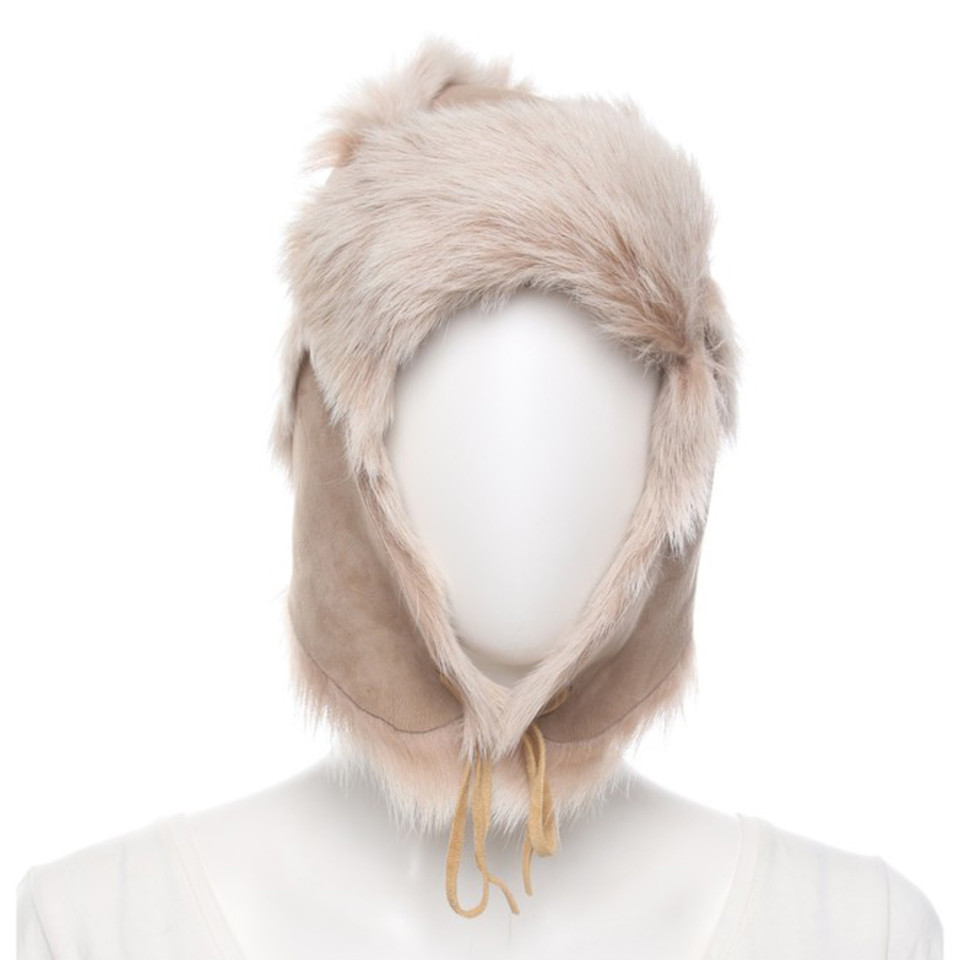 Karl Donoghue Hat/Cap Fur in Beige