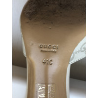 Gucci Slippers/Ballerinas Leather in Cream