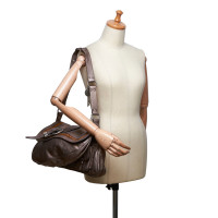 Christian Dior Gaucho Saddle Bag en Cuir en Beige