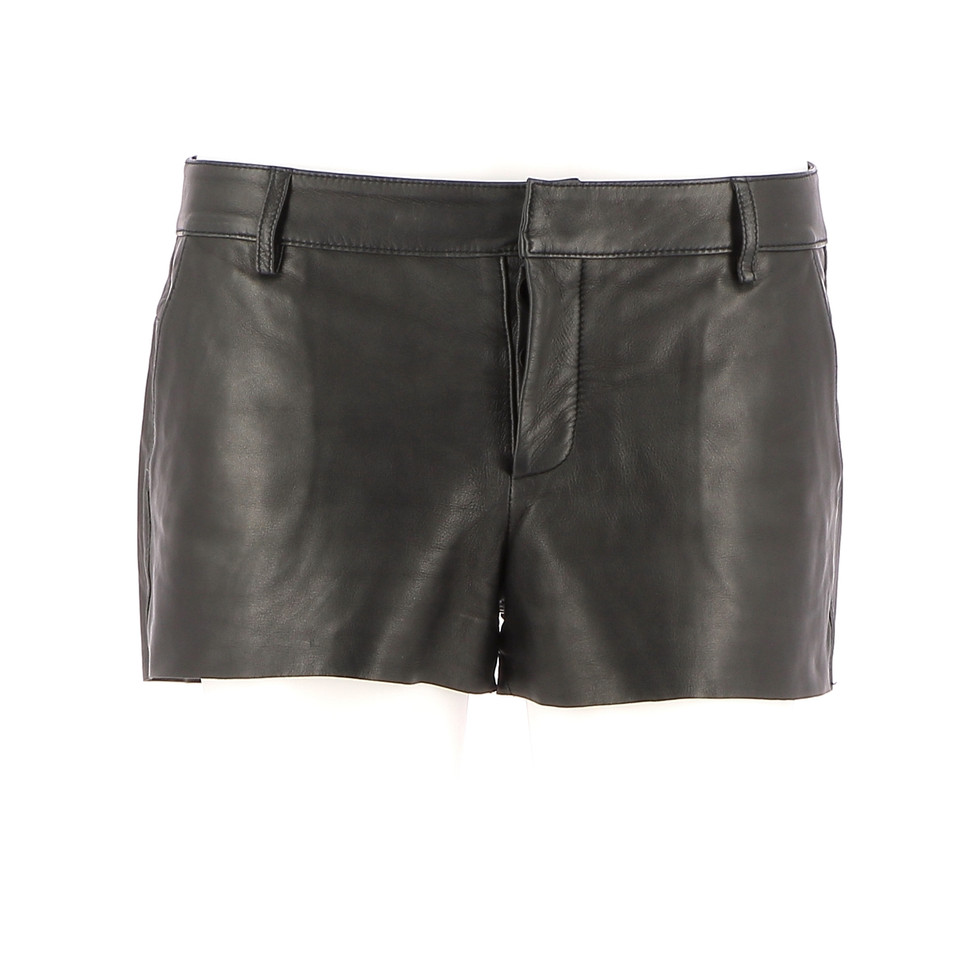 Zadig & Voltaire Shorts aus Leder in Schwarz