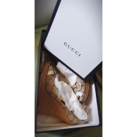 Gucci Wedges Leather in Beige