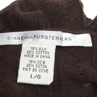 Diane Von Furstenberg Top in marrone scuro