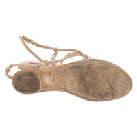 Prada Sandalen aus Leder in Beige