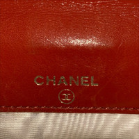Chanel Tasje/Portemonnee Leer in Oranje