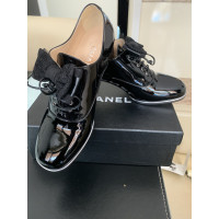 Chanel Ankle boots Patent leather in Black