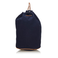 Hermès Rucksack aus Canvas in Blau