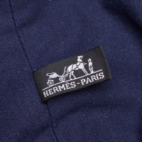 Hermès Rucksack aus Canvas in Blau