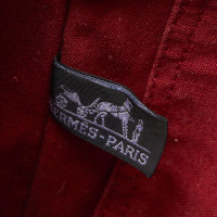 Hermès Fourre Tout Bag Canvas in Bordeaux