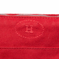 Hermès Bolide Travel Case Canvas in Rood