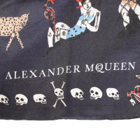 Alexander McQueen Foulard en soie avec motif imprimé