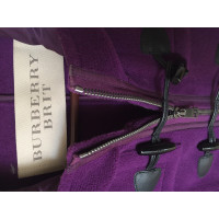 Burberry Jacke/Mantel aus Wolle in Violett