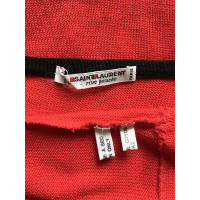 Yves Saint Laurent Oberteil aus Baumwolle in Rot