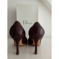 Christian Dior Pumps/Peeptoes Leer in Bruin