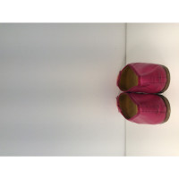 Prada Slippers/Ballerina's Leer in Roze