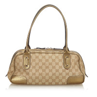 Gucci Shoulder bag Canvas in Beige