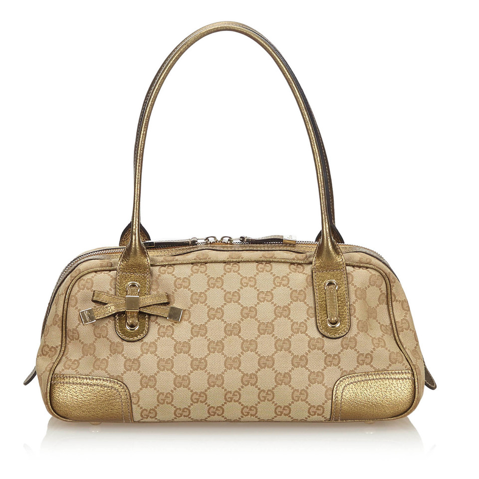 Gucci Shoulder bag Canvas in Beige