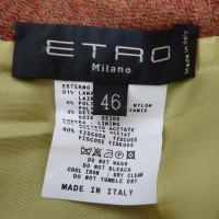 Etro I will wear long skirt plaid check floral