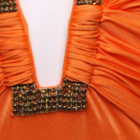 Roberto Cavalli Neckholder-Kleid in Orange