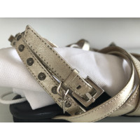 Cesare Paciotti Sandals Leather in Gold