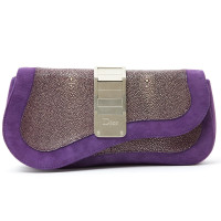 Christian Dior Shoulder bag Suede in Violet