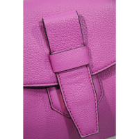 Lancel Schoudertas Leer in Fuchsia