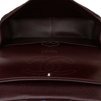 Chanel Classic Flap Bag Jumbo aus Leder in Bordeaux