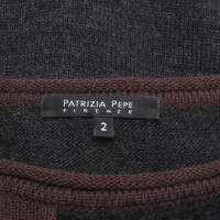 Patrizia Pepe Gebreide jurk in grijs / zwart / Brown