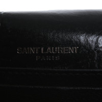 Saint Laurent Gürtel aus Leder in Schwarz