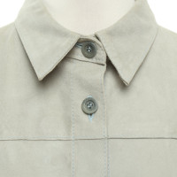 Mabrun Leather blouse in beige