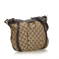 Gucci Schoudertas Canvas in Beige